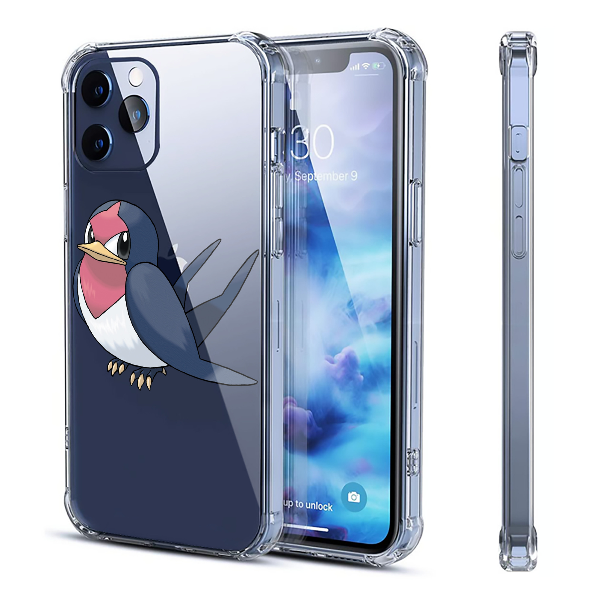 （画像用） ポケットモンスター Pokémon 【iPhone 12シリーズ対応】透明スマホケース（クリアソフトケース）
